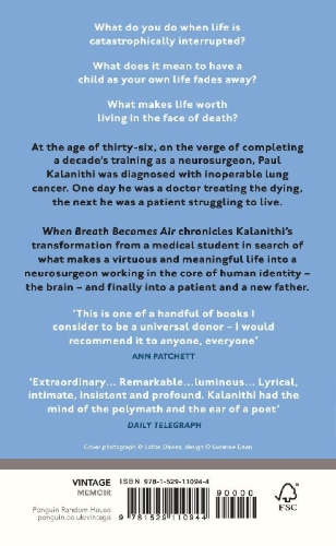 Buchcover und Innenansicht für das Buch: When Breath Becomes Air