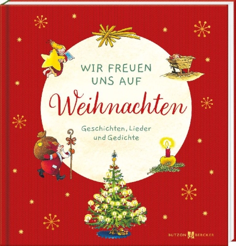Buchcover und Innenansicht für das Buch: Wir freuen uns auf Weihnachten