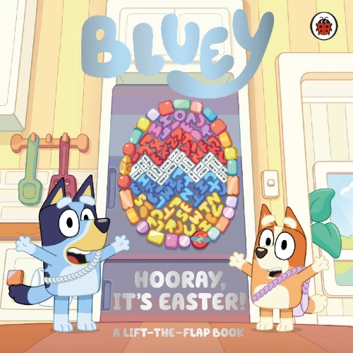 Buchcover und Innenansicht für das Buch: Bluey: Hooray, It's Easter!