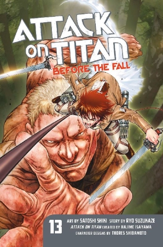 Buchcover und Innenansicht für das Buch: Attack on Titan: Before the Fall 13