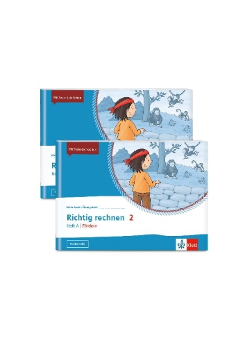 Buchcover und Innenansicht für das Buch: Mein Anoki-Übungsheft - Paket Richtig rechnen 2. Fördern