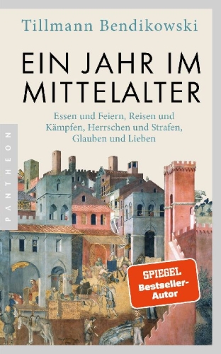 Buchcover und Innenansicht für das Buch: Ein Jahr im Mittelalter