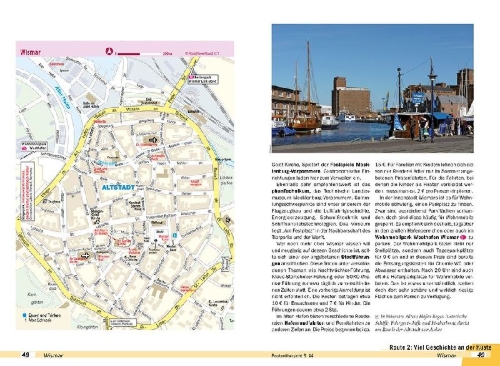 Buchcover und Innenansicht für das Buch: Reise Know-How Wohnmobil-Tourguide Ostseeküste Mecklenburg-Vorpommern mit Rügen und Usedom