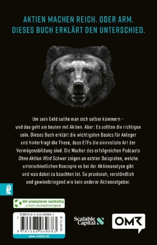 Buchcover und Innenansicht für das Buch: Ohne Aktien Wird Schwer