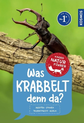 Buchcover und Innenansicht für das Buch: Was krabbelt denn da? Kindernaturführer