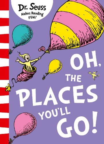 Buchcover und Innenansicht für das Buch: Oh, The Places You'll Go!
