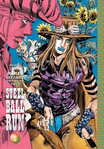 Buchcover und Innenansicht für das Buch: Jojo's Bizarre Adventure: Part 7--Steel Ball Run, Vol. 2