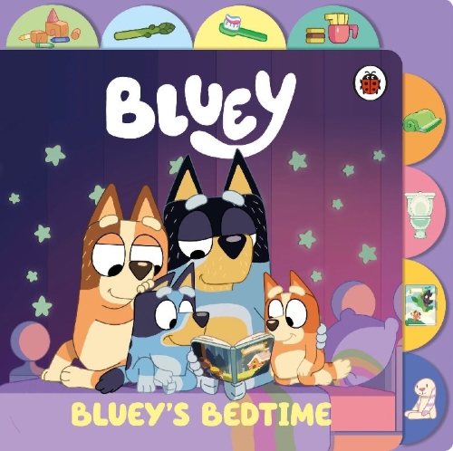 Buchcover und Innenansicht für das Buch: Bluey: Bedtime