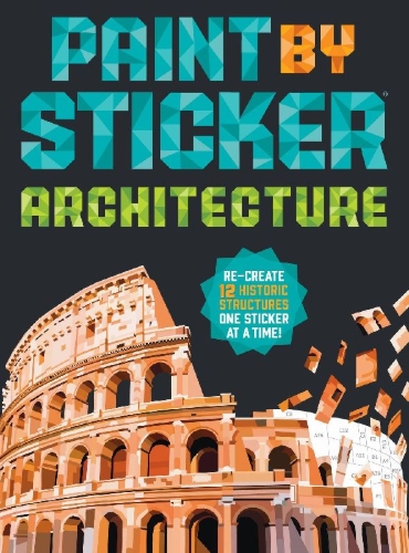 Buchcover und Innenansicht für das Buch: Paint by Sticker (Official): Architecture