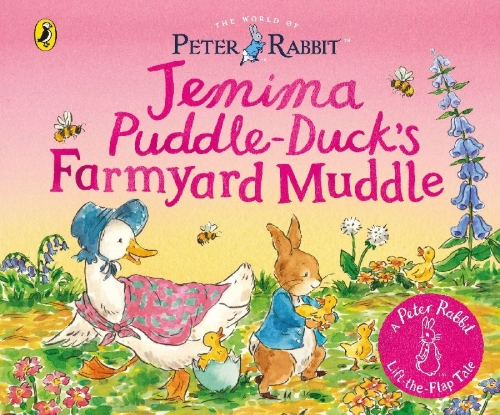 Buchcover und Innenansicht für das Buch: The World of Peter Rabbit: Jemima Puddle-Duck's Farmyard Muddle