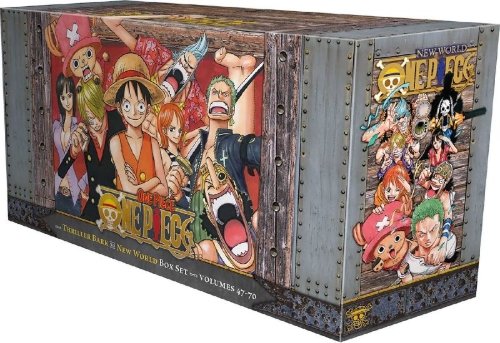 Buchcover und Innenansicht für das Buch: One Piece Box Set 3: Thriller Bark to New World