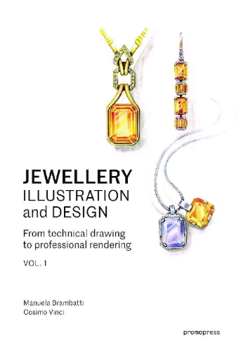 Buchcover und Innenansicht für das Buch: Jewellery Illustration and Design