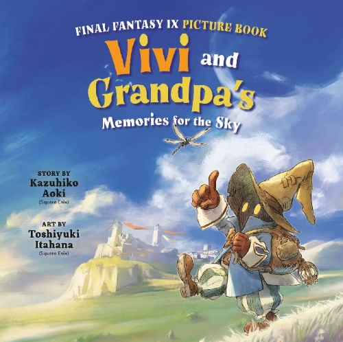 Buchcover und Innenansicht für das Buch: Final Fantasy IX Picture Book: Vivi and Grandpa's Memories for the Sky