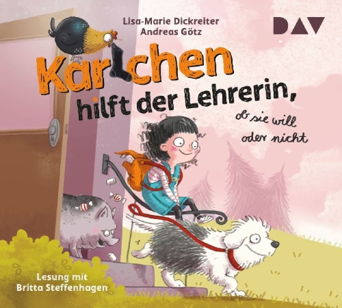 Buchcover und Innenansicht für das Buch: Karlchen hilft der Lehrerin, ob sie will oder nicht
