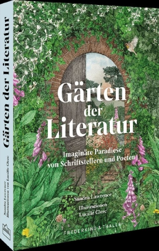 Buchcover und Innenansicht für das Buch: Gärten der Literatur