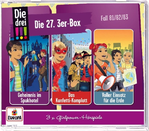 Buchcover und Innenansicht für das Buch: Die drei !!! 3er Box - Folgen 81-83 (3 Audio-CDs)