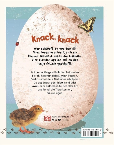 Buchcover und Innenansicht für das Buch: Aus dem Ei
