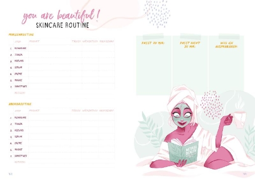 Buchcover und Innenansicht für das Buch: Mein Bullet Journal - This is me!