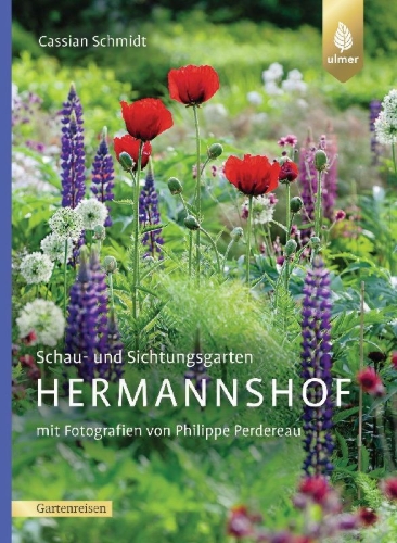 Buchcover und Innenansicht für das Buch: Schau- und Sichtungsgarten Hermannshof