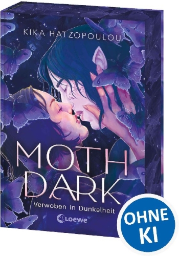 Buchcover und Innenansicht für das Buch: Moth Dark