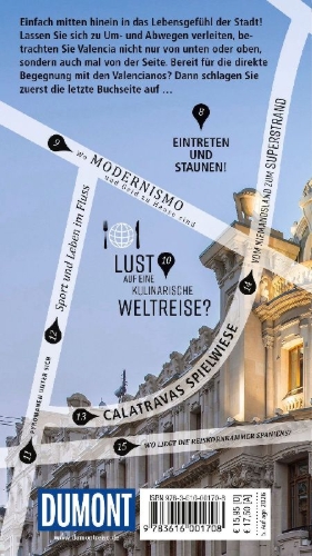 Buchcover und Innenansicht für das Buch: DUMONT direkt Reiseführer Valencia