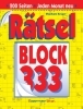 Buchcover und Innenansicht für das Buch: Rätselblock 333 (5 Exemplare à 2,99 EUR)
