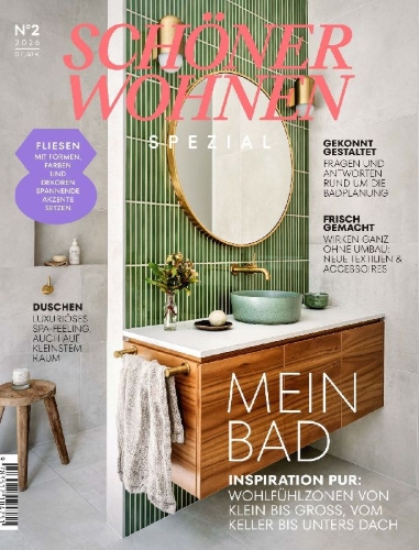 Buchcover und Innenansicht für das Buch: Schöner Wohnen Spezial Nr.2/2026