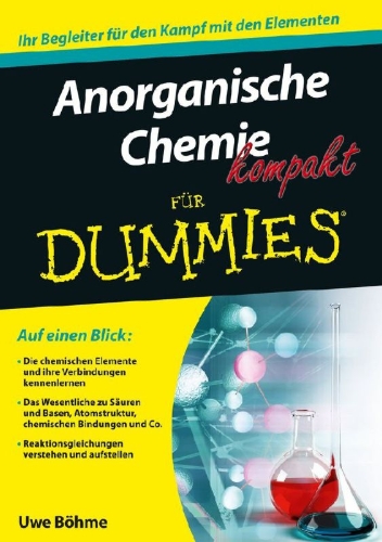 Buchcover und Innenansicht für das Buch: Anorganische Chemie kompakt für Dummies