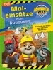 Buchcover und Innenansicht für das Buch: Rubble & Crew: Maleinsätze in der Baubucht