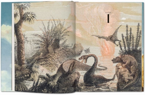Buchcover und Innenansicht für das Buch: Paläo-Art: Darstellungen der Urgeschichte