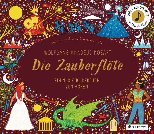 Buchcover und Innenansicht für das Buch: The Story Orchestra: The Magic Flute