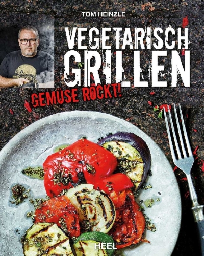 Buchcover und Innenansicht für das Buch: Vegetarisch Grillen