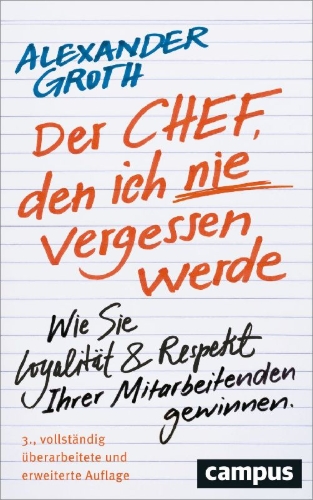 Buchcover und Innenansicht für das Buch: Der Chef, den ich nie vergessen werde