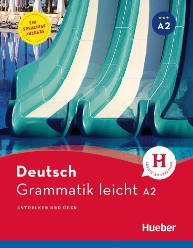Buchcover und Innenansicht für das Buch: Grammatik leicht A2. Einsprachige Ausgabe