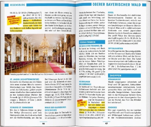 Buchcover und Innenansicht für das Buch: MARCO POLO Reiseführer Bayerischer Wald