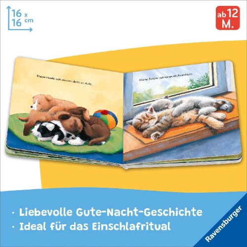 Buchcover und Innenansicht für das Buch: Wenn kleine Tiere müde sind