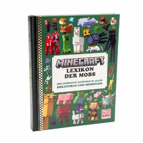 Buchcover und Innenansicht für das Buch: Minecraft: Mobspotter's Encyclopedia. The ultimate Guide to the Mobs of Minecraft