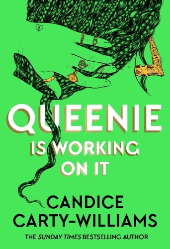 Buchcover und Innenansicht für das Buch: Queenie is Working on It