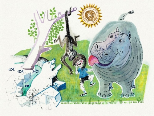 Buchcover und Innenansicht für das Buch: Ich wär so gerne Zoodirektor