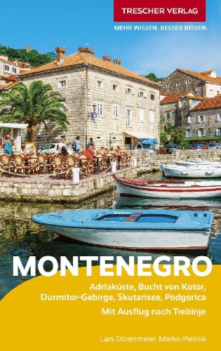 Buchcover und Innenansicht für das Buch: TRESCHER Reiseführer Montenegro