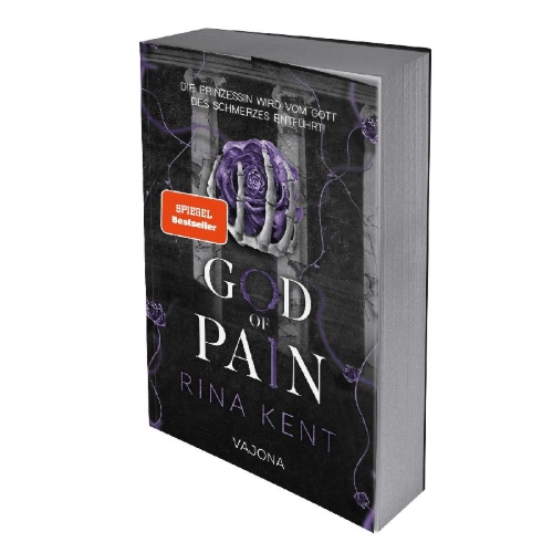 Buchcover und Innenansicht für das Buch: God of Pain: A Grumpy Sunshine College Romance