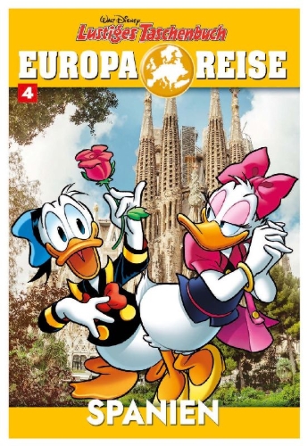 Buchcover und Innenansicht für das Buch: Lustiges Taschenbuch Europareise 04