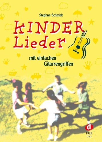 Buchcover und Innenansicht für das Buch: Kinderlieder mit einfachen Gitarrengriffen
