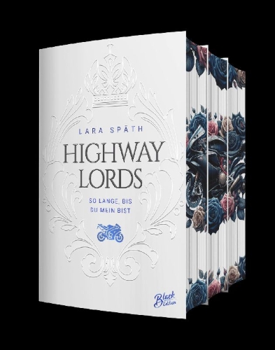 Buchcover und Innenansicht für das Buch: Highway Lords: So lange, bis wir sterben | Aufwendig gestaltete Ausgabe mit Farbschnitt