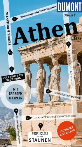 Buchcover und Innenansicht für das Buch: DUMONT direkt Reiseführer Athen