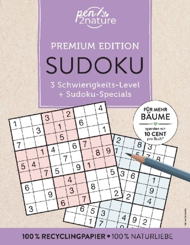 Buchcover und Innenansicht für das Buch: Sudoku - Premium Edition