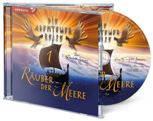 Buchcover und Innenansicht für das Buch: Abenteuerreise 1: Räuber der Meere (Hörbuch [MP3])