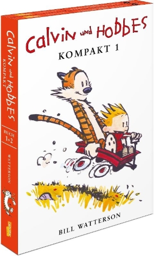 Buchcover und Innenansicht für das Buch: The Calvin and Hobbes Portable Compendium Set 1