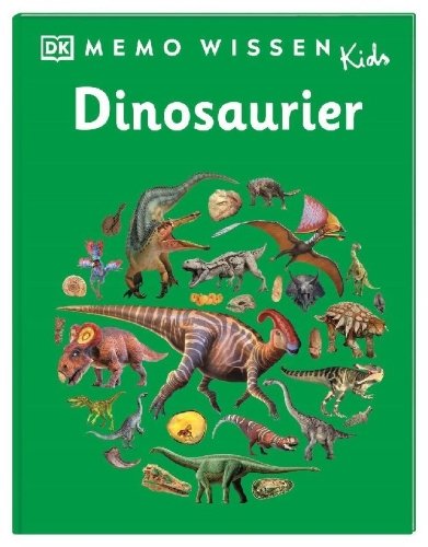 Buchcover und Innenansicht für das Buch: memo Wissen Kids. Dinosaurier