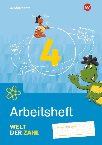 Buchcover und Innenansicht für das Buch: Welt der Zahl 4. Arbeitsheft. Allgemeine Ausgabe